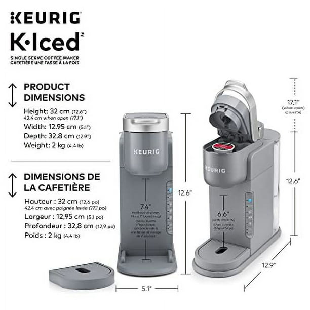 Keurig K Iced Single Serve K Cup Pod Coffee Maker Featuring