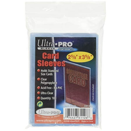 Ultra Pro Clear Soft Card Sleeves for Standard 2.5" x 3.5" Cards (100-Count)