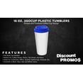 thumbnail image 2 of 16 oz. 2GoCup Plastic Tumblers - 10 pack - Blue, 2 of 5