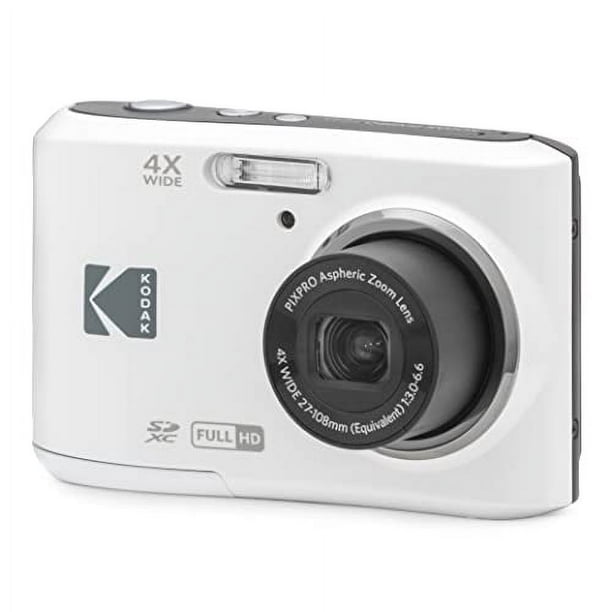 KODAK PIXPRO FZ45-WH 16MP Appareil Photo Numérique 4X Zoom Optique 27mm Grand Angle 1080P Pleine Vidéo HD 2,7" LCD Vlogging Caméra (Blanc)