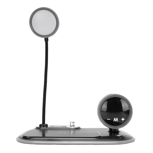 Lámpara de Lectura Teléfono inalámbrico Cargador Rápido, 3 Colores de Luz Manguera de 360 Grados Varias Guardias Lámpara de Lectura Teléfono Cargador Inalámbrico Brillo