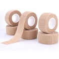 thumbnail image 3 of Nvzi Self-Adhesive Cohesive Wrap Bandage Flexible Stretch Tape Athletic Strong Elastic First Aid Tape for Wrist, Ankle Sprains, Swelling 6 Packs, 1Inch X 5Yards, 3 of 5