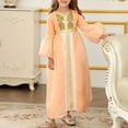 thumbnail image 5 of breaise Muslim Dress for Girls Long Sleeve Prayer Dress Ethnic Style Long Robe Dress, 5 of 8