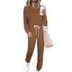 thumbnail image 1 of Conjunto Deportivo PRETTYGARDEN 2 Piezas Pulóver Caqui XXL, 1 of 8