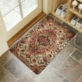 thumbnail image 4 of Bohemian Brown Ethnic Design Rug Welcome Door Mat Decorative Doormat Farmhouse Low-Profile Floor Rug Switch Mat for Home Indoor Outdoor Decorations 17 X 30 Inch, 4 of 6