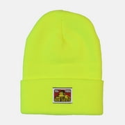 Ben Davis Beanie Unisex Acrylic Cuffed Knit Hat Mens Double Layered Casual Cap, Black, OS