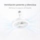 thumbnail image 5 of Pack 2 Lámparas Ventilador LED Dosyu  2 en 1 Luz y Ventilación Base  Silenciosas, 5 of 6
