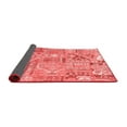 thumbnail image 2 of Ahgly Company Indoor Round Patchwork Red Transitional Area Rugs, 6' Round, 2 of 4