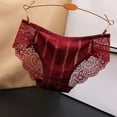 thumbnail image 2 of Youmylove G String Thongs For Women Cheeky Seamless Lace Panties Low Waist Sexy Sweet Silk Smooth Cotton Crotch Triangle Pants Soft Stretch Ladies Cheeky Briefs, 2 of 3