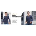 thumbnail image 5 of Iceglad Mens Henley Shirts Long Sleeve T Shirt Fashion Casual Slim V Neck Shirts, 5 of 9