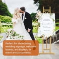 thumbnail image 6 of Easel Stand 13.5 x 53.5 Adjustable Height Metal Easel Display Stand Square Tube Gold, 6 of 8