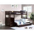 thumbnail image 1 of JLG Twin over Double Bunk Bed, Left-Hand Staircase with Extension Kit (Espresso), 1 of 1