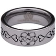 thumbnail image 2 of Infinity Heart Tungsten Carbide Ring, 2 of 9