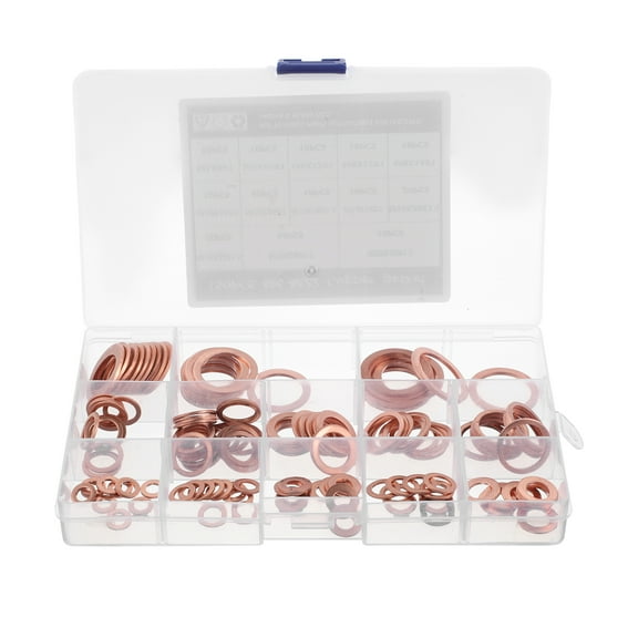 unbranded 150 Pcs Combination Plate Unbreakable Copper Sealing Gasket