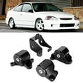 thumbnail image 4 of Kit de soportes de motor de aluminio serie B y D para Honda Civic 1996-2000, color negro, 4 of 9
