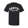 thumbnail image 2 of Wild Bobby Vintage Movie Quote Santa! I Know Him Men T-Shirt, Black, XX-Large, 2 of 6