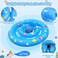thumbnail image 4 of Flotador de piscina para bebés HINZER Blue Shark con toldo de 3 a 36 meses, 4 of 6
