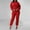 Red, variant on Women Autumn And Winter Sequins Small Fragrance Leisure Sports Long Sweater Pencil Pants Respirator Two Piece Suit Graduation Outfit for Women Womens Pant Suit plus Size Ladies Suit Womens Wedding
