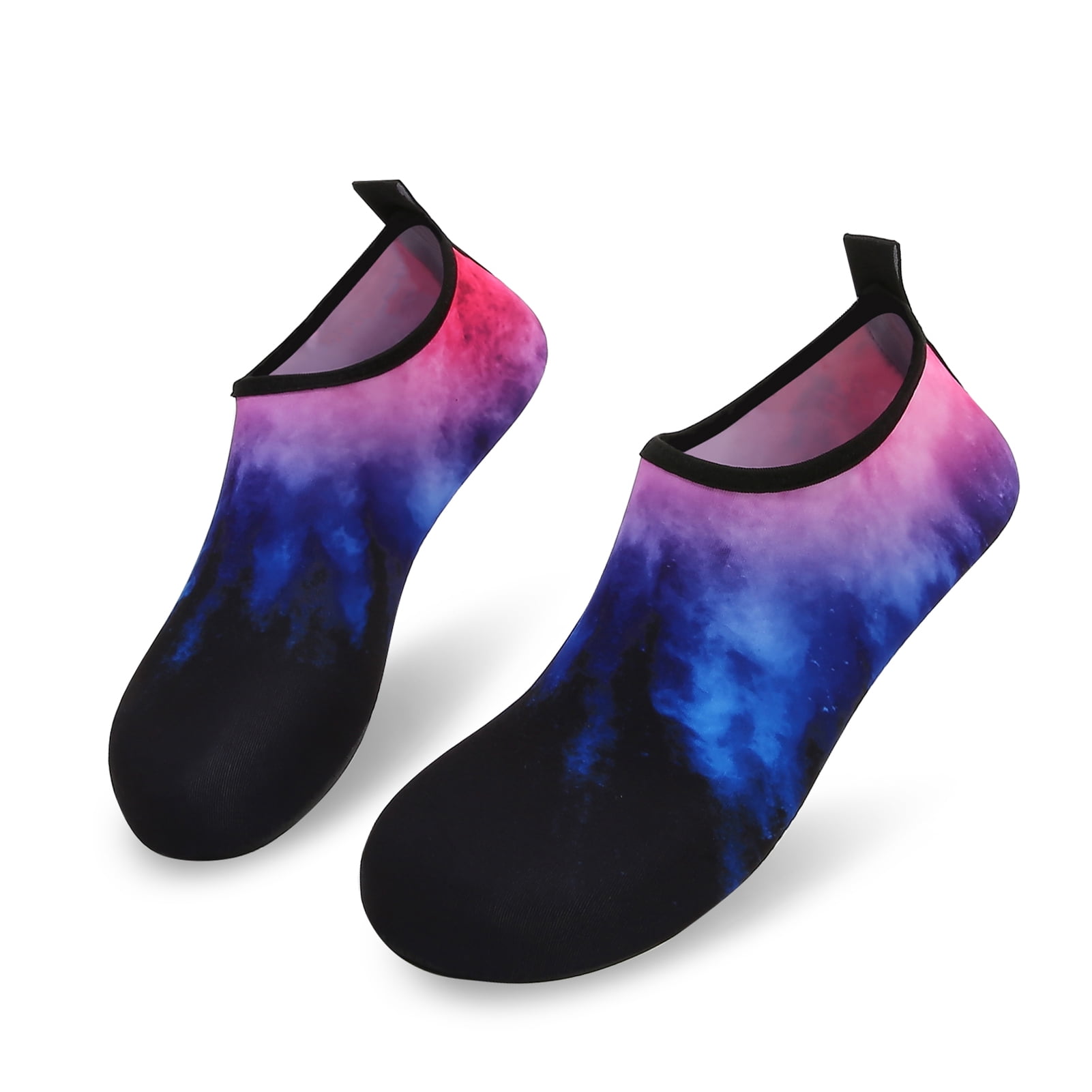 Men and Women a Slip On Barefoot Quick-Dry Beach Aqua Yoga Water Shoes (Nebula/Black, 13-14 Women/10.5-11 Men)