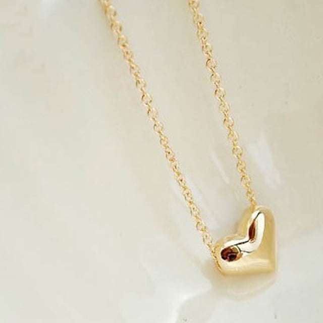 Vonky Femmes Girl Fashion Fête De Mariage Partie De Marchand Coeur Pendentif En alliage Colliers Bijoux Cadeau de la chaîne de bijoux