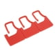 thumbnail image 1 of 100 etiquetas de plástico desechables con cierre automático para maletas, zapatos y bolsas (rojas), 1 of 9
