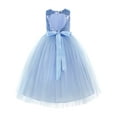 thumbnail image 2 of Ekidsbridal Girl Pageant Flower Girl Dress - Sequin Heart Cutout with Flower 271F (Size: 2-12), 2 of 3