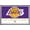 Barnwood Framed Version, variant on NBA Los Angeles Lakers - Logo 21 Wall Poster, 14.725" x 22.375"