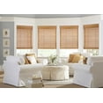 thumbnail image 4 of No Tools No Drill Cordless Bamboo Roman Shades, Light Filtering Window Treatment, Roll Up Bamboo Blinds for Window 26'' W x 64'' H, Squirrel, 4 of 5