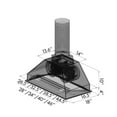 thumbnail image 1 of ZLINE Insert de Hotte Murale à Conduit de 40 Pouces en Acier Inoxydable (698-40), 1 of 2