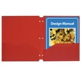 thumbnail image 2 of C-Line Two-Pocket Poly Portfolios with Three-Hole Punch, Red, Box of 25, 2 of 7