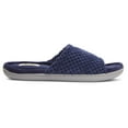 thumbnail image 3 of Women's Popcorn Slide Slipper W/Velour Insole Open Toe Slipper W/ Memory Foam (S, Navy-347), 3 of 5