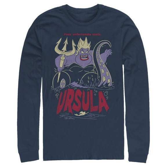 Men's The Little Mermaid Ursula Sea Witch Long Sleeve Shirt