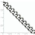 thumbnail image 3 of Bracelet Chaîne Gourmette en Acier Inoxydable 9.5mm 8 Po, 3 of 3