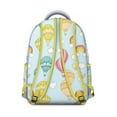 thumbnail image 2 of Ocean Beach Scenery Backpack Abstract Boho Watercolor Rainbow Gradient Design Starry Night Students School Bag, 2 of 4