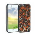 thumbnail image 1 of Black-Orange-Goth-Flowers-Shrooms-Cottagecore-Mushrooms-Forest Phone Case, Degined for iPhone SE 2022 Case Men Women, Flexible Silicone Shockproof Case for iPhone SE 2022, 1 of 1