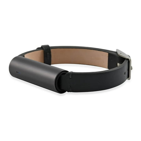 Shop LC Misfit Ray Sleep Tracker with Black Leather Band Carbon Black Health Fitness Birthday Gifts