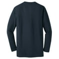 thumbnail image 6 of Sport-Tek K368 Mens Dri-Mesh Long Sleeve T-Shirt, Navy - 2XL, 6 of 6