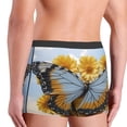 thumbnail image 6 of Salouo Vibrant Butterfly And Sunflowers Print Men's Boxer Briefs,Breathable Underwear Elastic Waistband Briefs for Men -XX-Large, 6 of 8