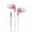 Pink, variant on Noise Cancelling Wireless Headphones with Wired 3.5mm Option, Colorful In-Ear Earbuds for Mobile, Tablet, Laptop, Hi-Fi Stereo Sound for Music, Work & Travel