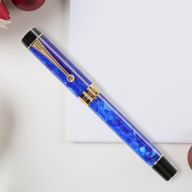 estilográfica Vintage Iraurita 0,5mm, lápiz para escribir, bolígrafos para hombres de negocios, papelería de proceso , escritura de Azul Macarena Pluma fuente