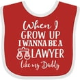 thumbnail image 3 of Inktastic Future Lawyer Like Daddy Boys or Girls Baby Bib, 3 of 4