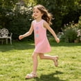 thumbnail image 5 of Cethrio Girls' Summer Nightgowns Size 2T-3 T, Printed Loose Sleeveless Mid-length Girls' Sleepwear Pink, 5 of 5