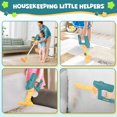 thumbnail image 6 of Kids Vacuum Cleaner Toys for Toddler, Toy Vacuum Set that Really Works with Real Suction, Pretend Play Housekeeping Toy Vacuum w/Sound Effects/Music/Light for Girls Boys, Green, 6 of 8