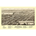 thumbnail image 3 of Stoner 14x10 Black Modern Framed Museum Art Print Titled - Madison South Dakota - Stoner 1883, 3 of 5