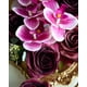 thumbnail image 4 of Ramo de rosas de seda DuHouse de flores artificiales, 10 unidades, color burdeos, 4 of 6
