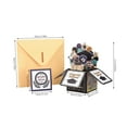 thumbnail image 4 of Popping Up Graduation Card Greeting Cards Season Paper High School College University 6 X 6 X 11cm Black With Envelope, 4 of 22