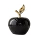 thumbnail image 3 of Estatua de manzana de cerámica, figura decorativa, arte moderno, artesanía, adorno de escritorio para Negro, 3 of 9