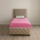 thumbnail image 1 of Cama Individual Diseño Elegante Capitoneada Beige Reinicia 21 Muebles, 1 of 5