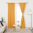 thumbnail image 3 of Deconovo Orange Flame Blackout Curtains for Living Room - Rod Pocket and Back Tab Window Drapes (42"x63", 2 Panels), 3 of 6