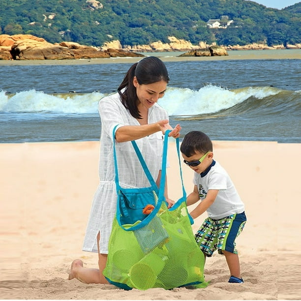 Bolsas de playa y mochila extragrandes de malla toallas para guardar juguetes Bolsa de picnic para el supermercado para el mercado infantil Walmart en linea